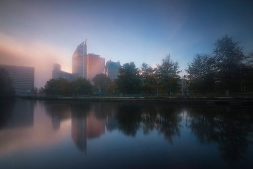 Foggy sunrise in The Hague