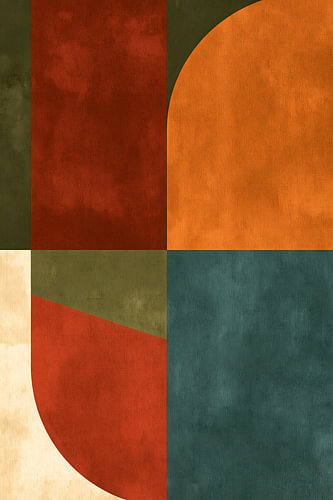 Earth-tone quadrants