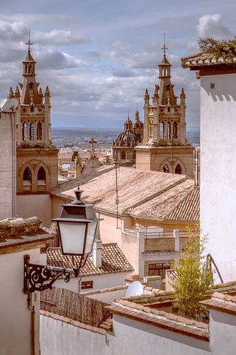 Uitzicht over Granada van Frans Nijland
