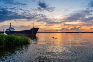 Schiff vor Anker Hollandsch Diep