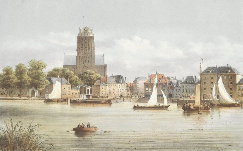 Gezicht op Dordrecht, Christiaan Bos van Meesterlijcke Meesters