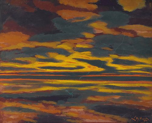 Groene bliksem op zee, Léon Spilliaert