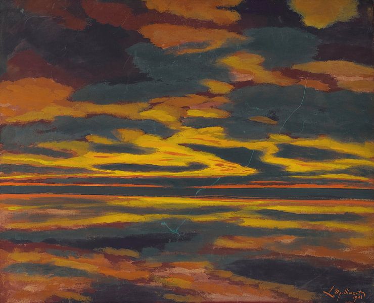 Green Lightning On The Sea, Léon Spilliaert by Masterful Masters