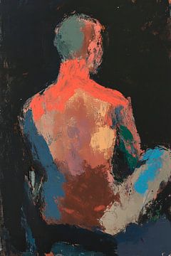 Vue arrière artistique d'un corps sur Poster Art Shop