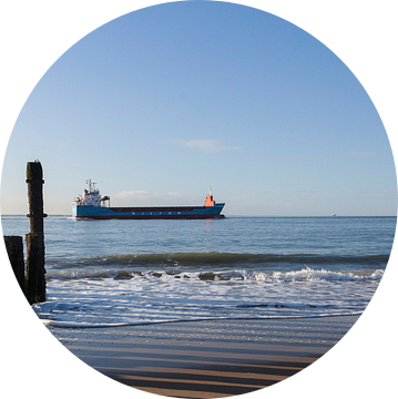 Westerschelde boot panorama van Marika Rentier