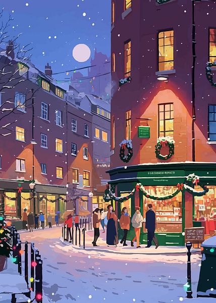 Winter Cityscape by MIROKKU