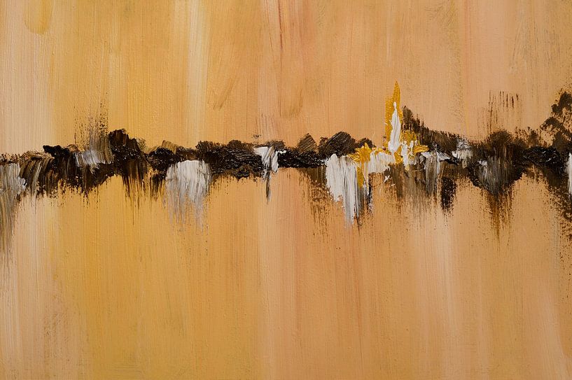 Golden Skyline by beangrphx Illustration and paintings