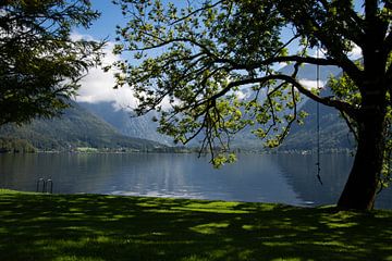 Idyllische landschapsfoto aan het Hallstätter meer van David Esser
