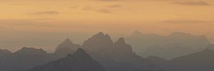 die Tannheimer Berge bei Sonnenaufgang