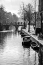 Bootjes in de gracht van Wijbe Visser thumbnail