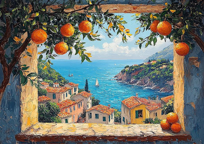 Matisse inspires Open Window Sea by Niklas Maximilian