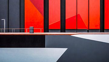 Pier minimalist 14a van Manfred Rautenberg Digitalart