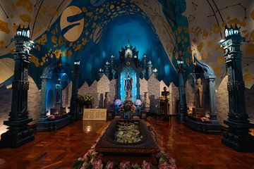 Heaven of the gods: Mystical Buddha in the canopy of stars by NZME Photography
