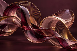 Ein Tanz aus Glas und goldenen Linien von Rick van de Kraats
