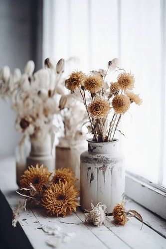 Fleurs jaunes sèches