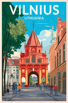 Vilnius, Litouwen. van Poster Art Shop