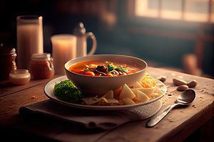 Warme Tomatensuppe