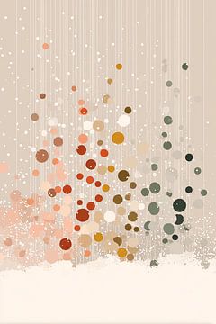 Vallende lichtjes kerstboom van Mosaic Dialogue