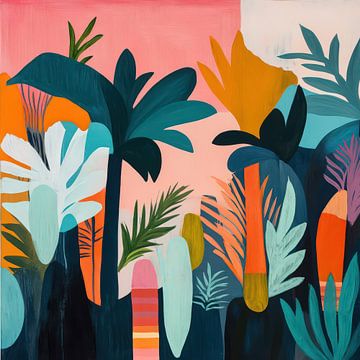 Gestileerde plantensilhouetten – abstract werk in natuurlijke vormen en rust van Natasja Haandrikman