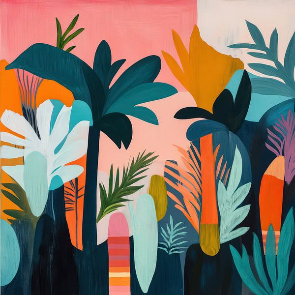 Abstract Plant silhouettes by Natasja Haandrikman