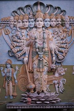 Décoration murale hindoue sur Karel Ham