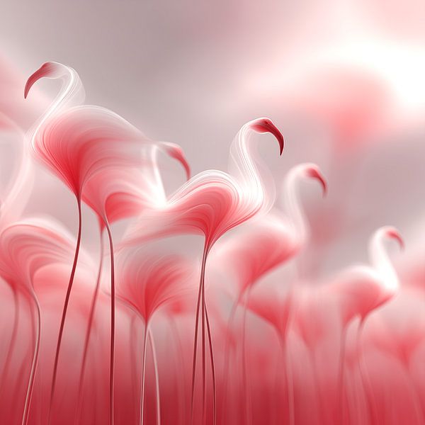 Flamingo's van Koffie Zwart