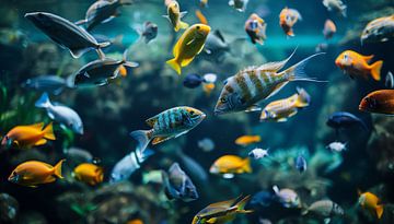 Aquarium tropische vissen panorama van TheXclusive Art