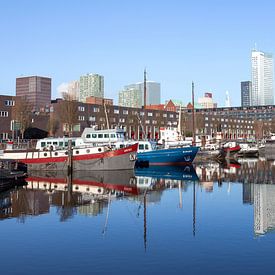 haventje in de stad Rotterdam sur Martin Hulsman