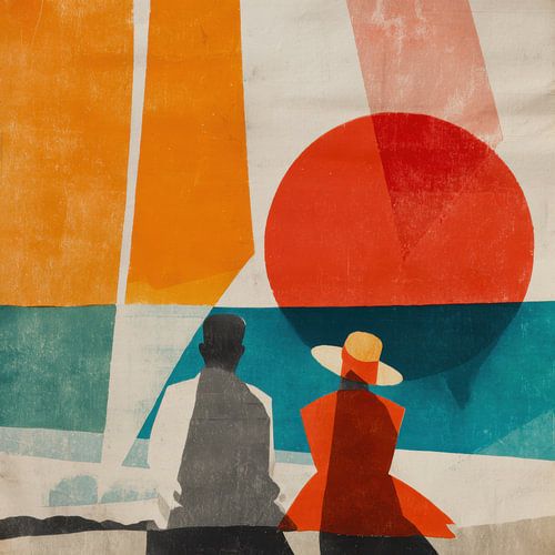 Zonsondergang in het zuiden.