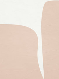 Minimalistische abstrakte Kunst mit geometrischen Formen in Erdtönen von Online Arts