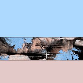 Abstrakte Farbfelder / pastell wild braun von Kerstin Franz