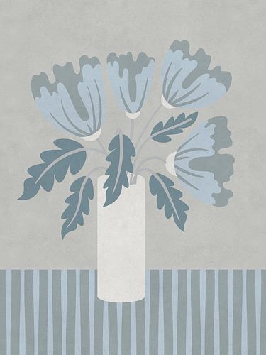 Scandinavian flower still life
