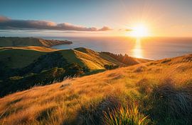 Randonnée sur la côte néo-zélandaise