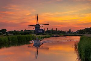 Broekdijkermolen bei Sonnenuntergang von Richard Nell