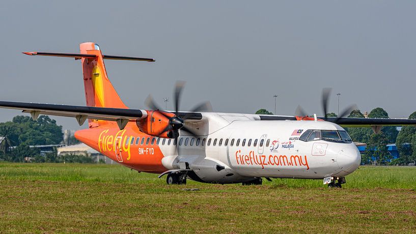 Taxiing Firefly ATR 72-500 passenger jet. by Jaap van den Berg