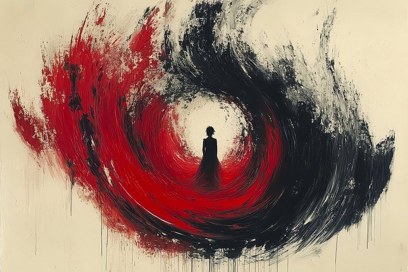 peinture spirituelle tunnel de lumière par Egon Zitter