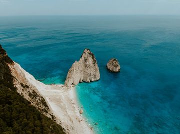 Coastal Beauty of Zakynthos - The Majestic Cliffs in Azure Water (1/2) by Dixy Kracht