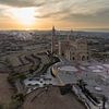 Coucher de soleil Sérénité au sanctuaire de Ta' ; Pinu, Gozo | Photographie de drone | Coucher de soleil | Photographie de voyage sur Ylenia Di Pietra