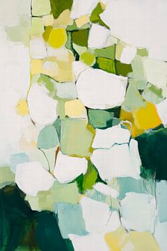 Abstrakte Grüntöne – Harmonie der Formen von Poster Art Shop