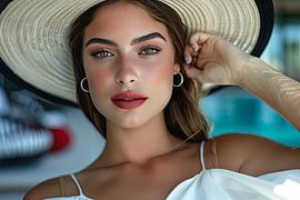 digital fictional fantasy portrait femme sur Egon Zitter