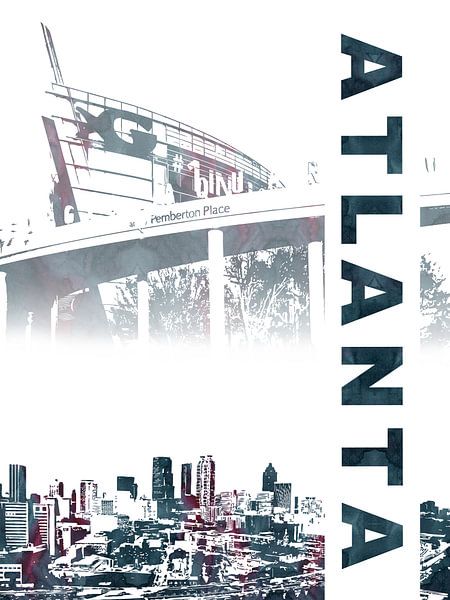 Atlanta par Printed Artings