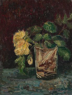 Vincent van Gogh, Glas mit gelben Rosen