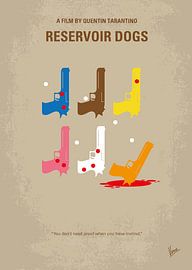 N° 069 Affiche minimaliste du film « Reservoir Dogs » sur Chungkong Art