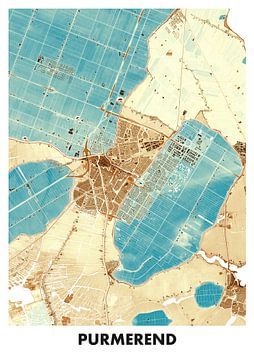 Carte altimétrique Purmerend sur STADSKAART