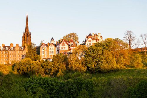 Castlehill in de oude binnenstad van Edinburgh