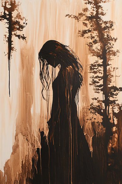 Silhouette woman in natural setting by Imperial Art House