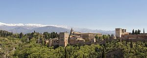 Panoramablick auf die Alhambra in Granada