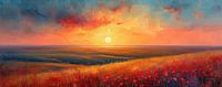 Abstrakter Sonnenuntergang