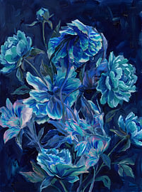Moody Blue Pfingstrosen von HUGO