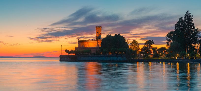 Panoramic sunset at Castle Montfort by Henk Meijer Photography